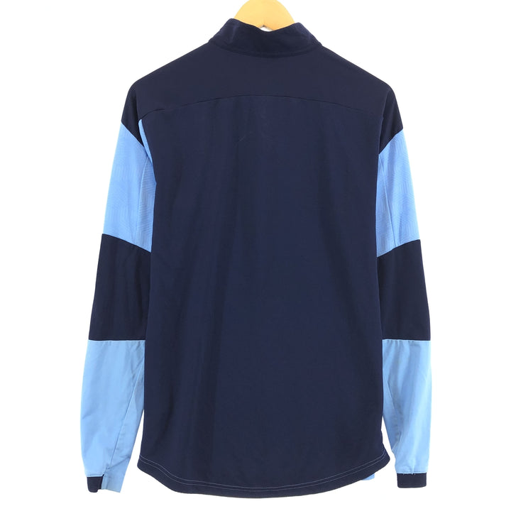 PUMA Premier League Manchester City Half Zip Soccer Jersey Game Shirt Men's M /eaa437734