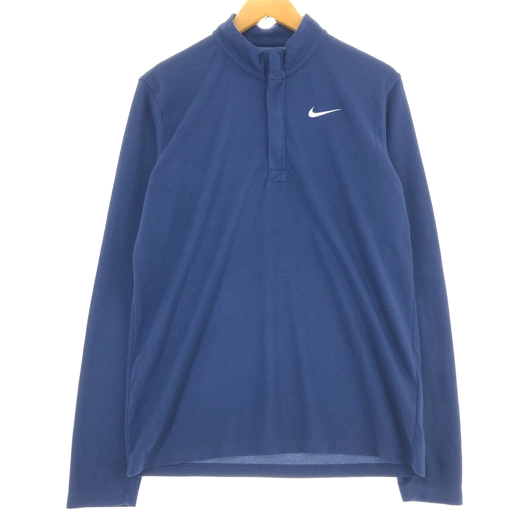 Nike DRI-FIT Half Zip High Neck Long T-Shirt, Men's M Size / eaa437736