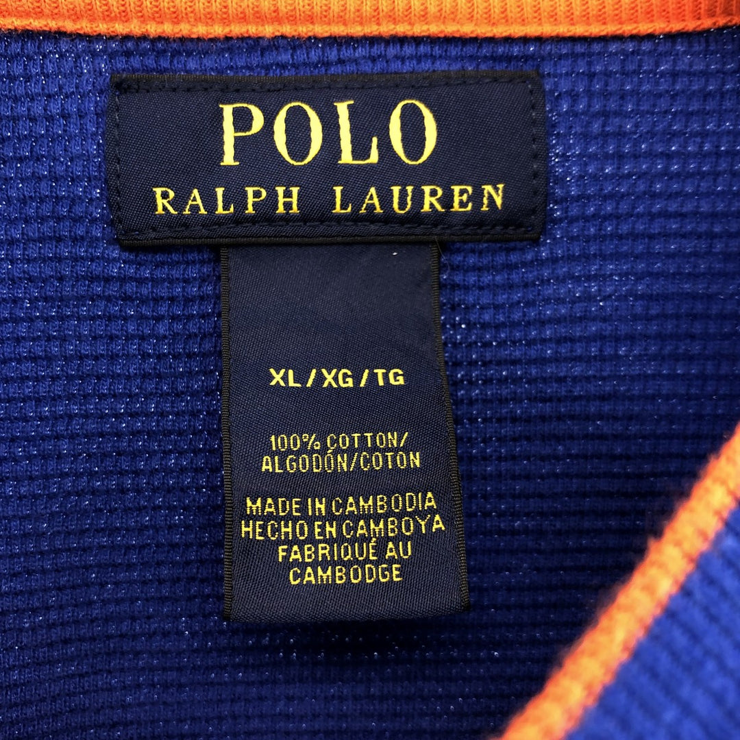 RALPH LAUREN POLO RALPH LAUREN Thermal Long T-shirt Waffle Men's XL /eaa437765