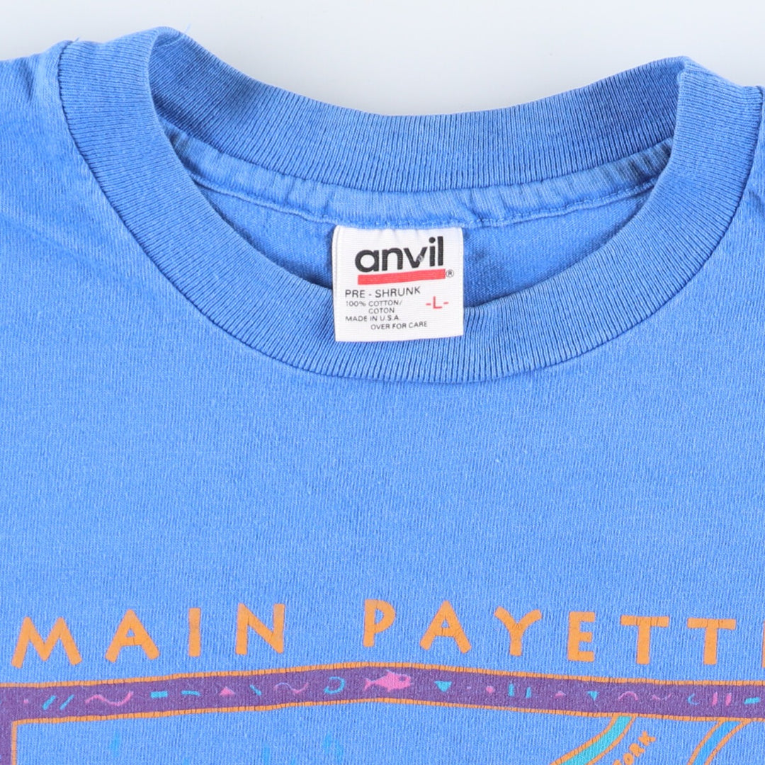 90'S Anvil Printed T-shirt Made in USA Men's L Vintage /eaa437787