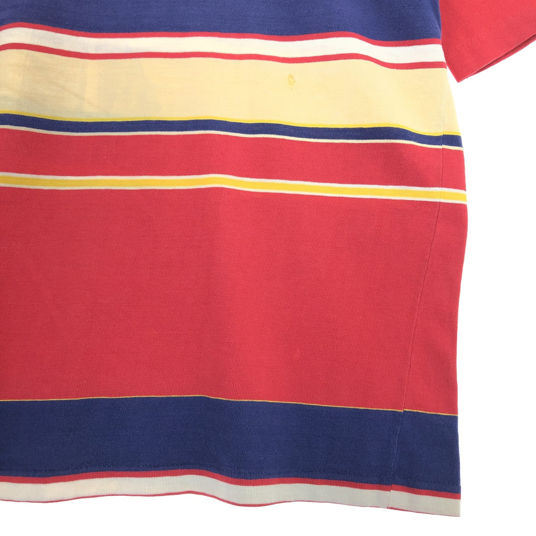 80s~ HANG TEN Striped Pattern Surf Skate T-shirt Men's M size Vintage /eaa437820