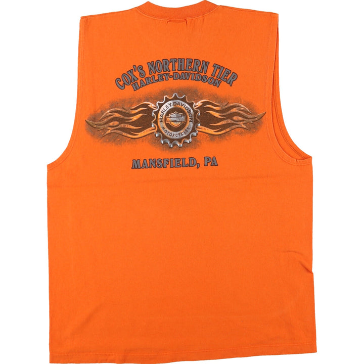 Harley-Davidson Sleeveless Motorcycle Bike T-shirt Made in USA Men's M size /eaa437832