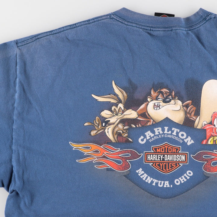 Harley-Davidson LOONEY TUNES Motorcycle Bike T-shirt Men's XL equivalent /eaa437852