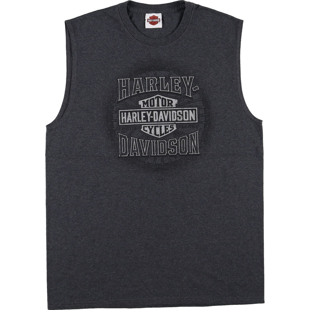 Harley-Davidson Sleeveless Motorcycle Bike T-shirt Men's L size / eaa437858