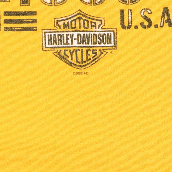 00'S Harley-Davidson Motorcycle Bike T-shirt Made in USA Men's L size /eaa437879