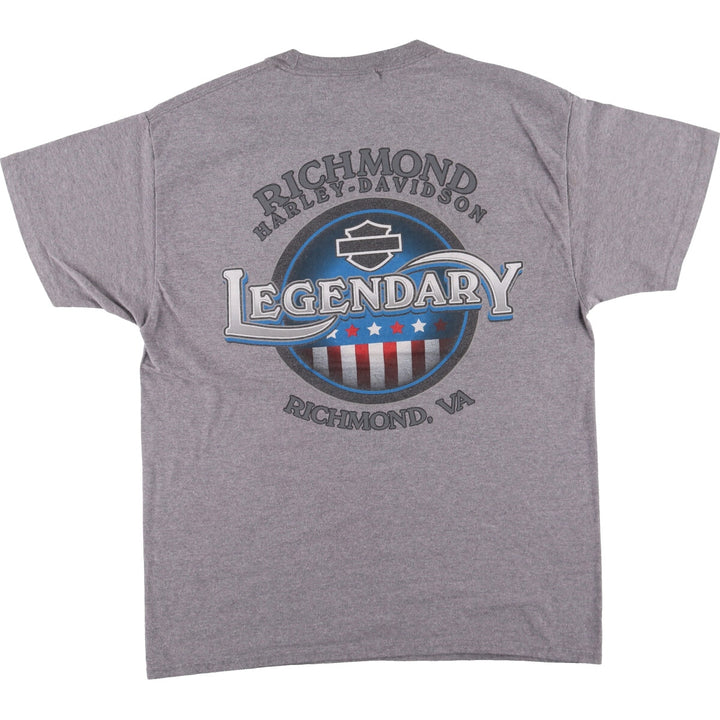 Harley-Davidson Motorcycle Bike T-shirt Men's L size / eaa437884