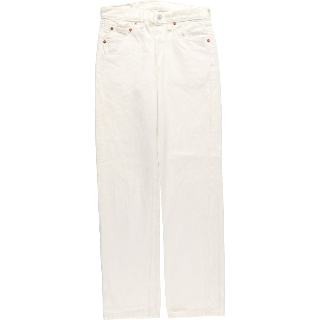 Levi's 501 White Denim Straight Denim Pants Made in England Men's w29 / eaa438030