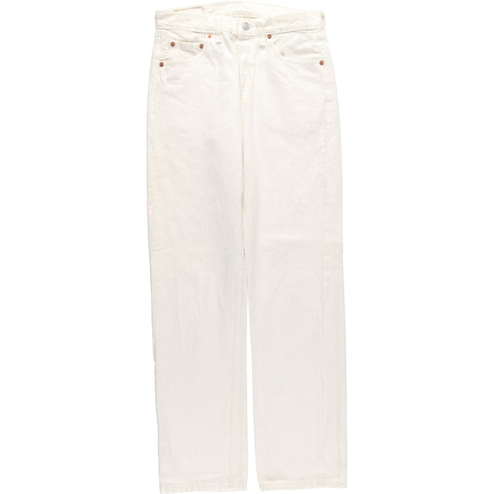 Levi's 501 White Denim Straight Denim Pants Made in England Men's w29 / eaa438030