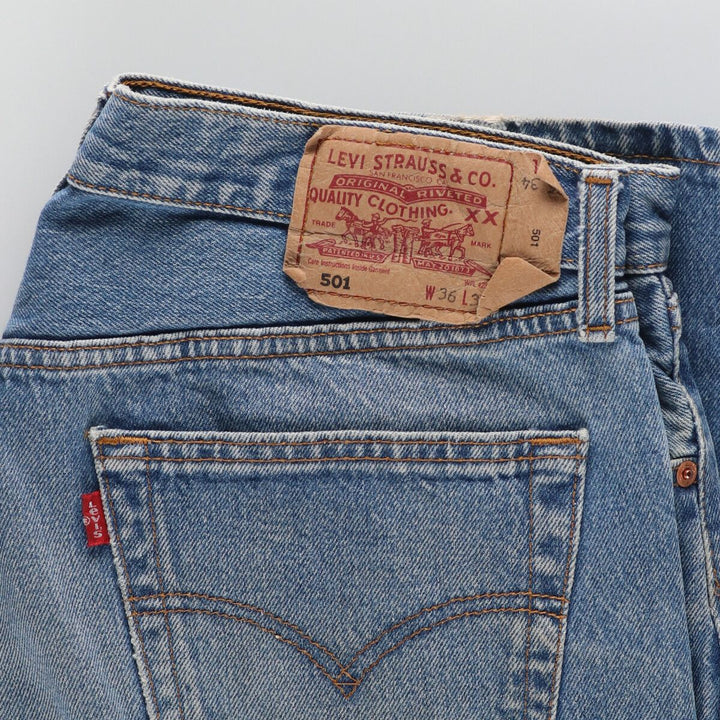 Levi's 501 straight denim pants made in England, men's w35 / eaa438040