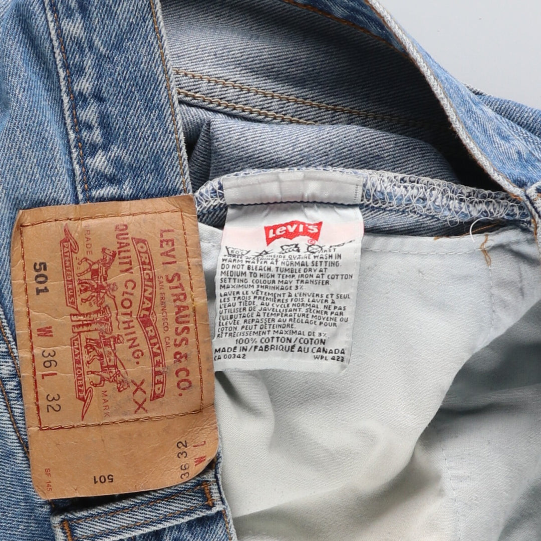 90'S Levi's 501 Straight Denim Pants Made in Canada Men's W35 Vintage / eaa438042