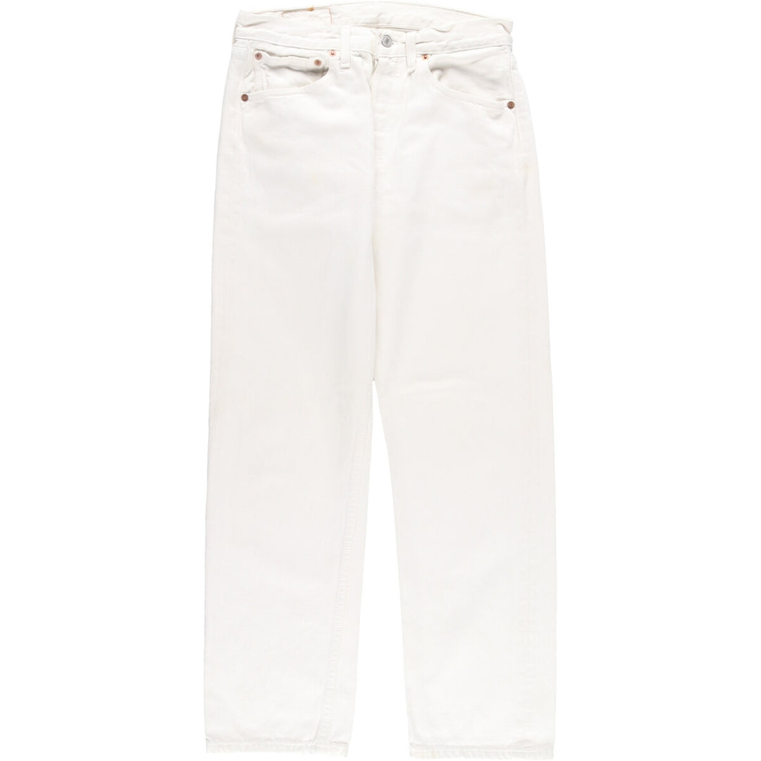 90'S Levi's Levi's 501 Euro Model White Denim Straight Denim Pants Men's W30 Vintage / eaa438069