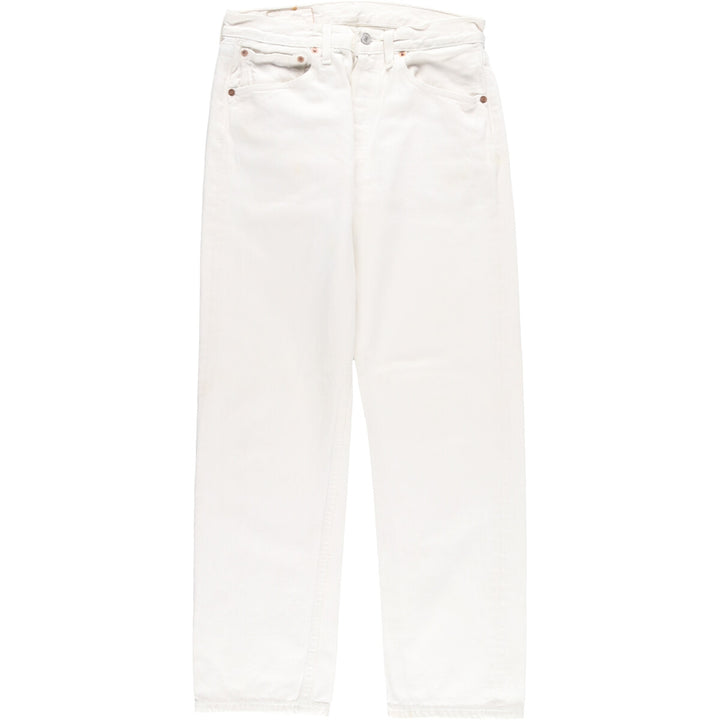 90'S Levi's Levi's 501 Euro Model White Denim Straight Denim Pants Men's W30 Vintage / eaa438069