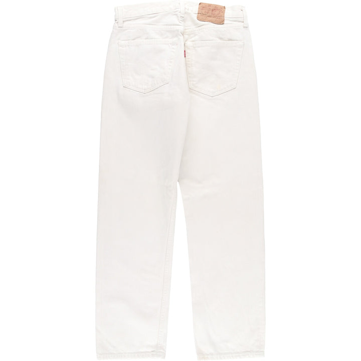 90'S Levi's Levi's 501 Euro Model White Denim Straight Denim Pants Men's W30 Vintage / eaa438069