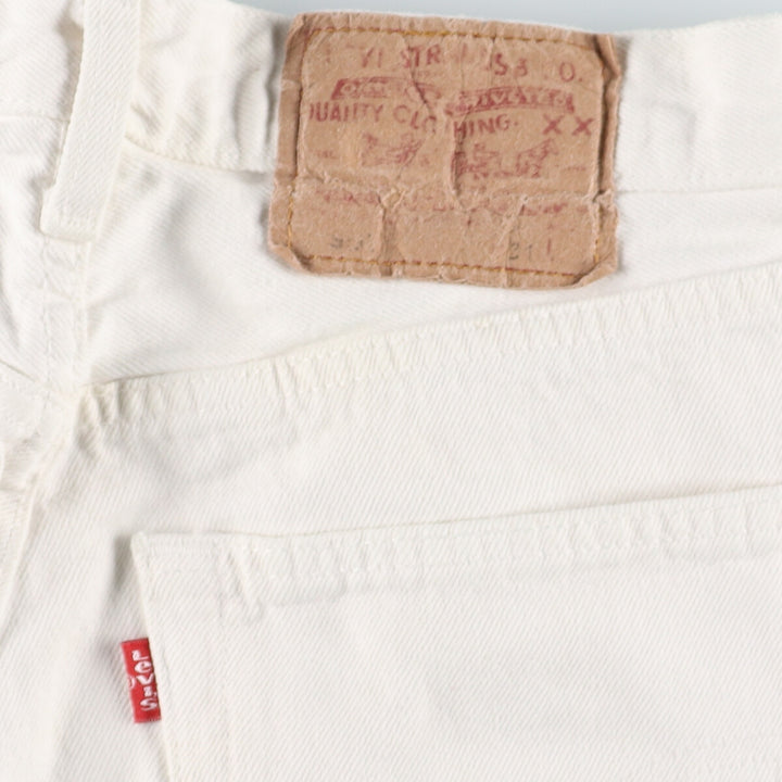 90'S Levi's Levi's 501 Euro Model White Denim Straight Denim Pants Men's W30 Vintage / eaa438069