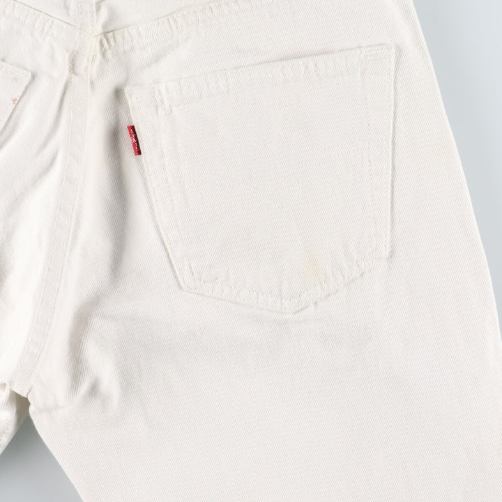 90'S Levi's Levi's 501 Euro Model White Denim Straight Denim Pants Men's W30 Vintage / eaa438069