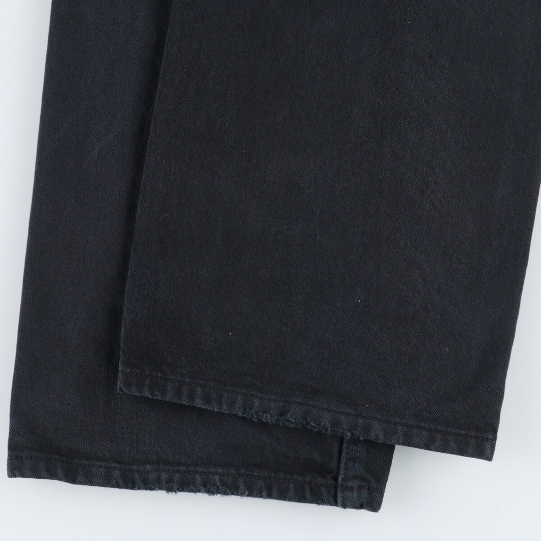 Levi's Levi's 501 Euro Model Dyed Black Denim Straight Denim Pants Men's W36 / eaa438084