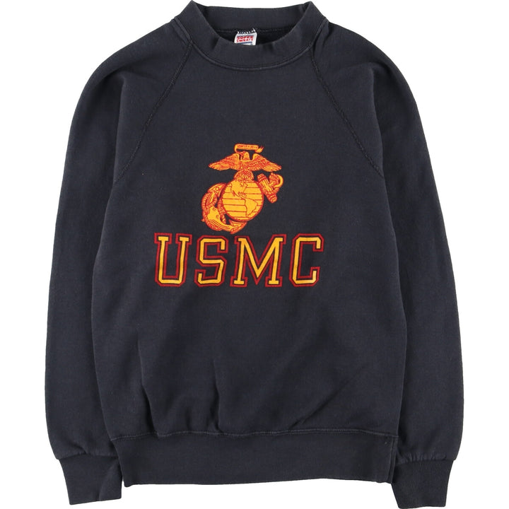 80'S SOFFE SWEATS USMC Printed Sweatshirt Trainer Made in USA Men's S Vintage /eaa438275