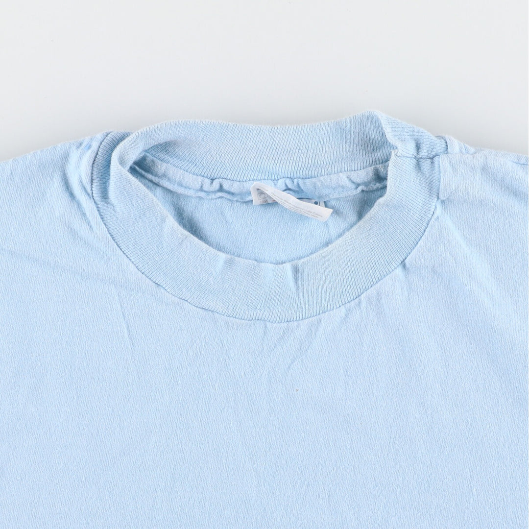 80'S Hanes BEEFY-T Blue Tag Back Print Printed T-Shirt Made in USA Men's XL Vintage /eaa438304
