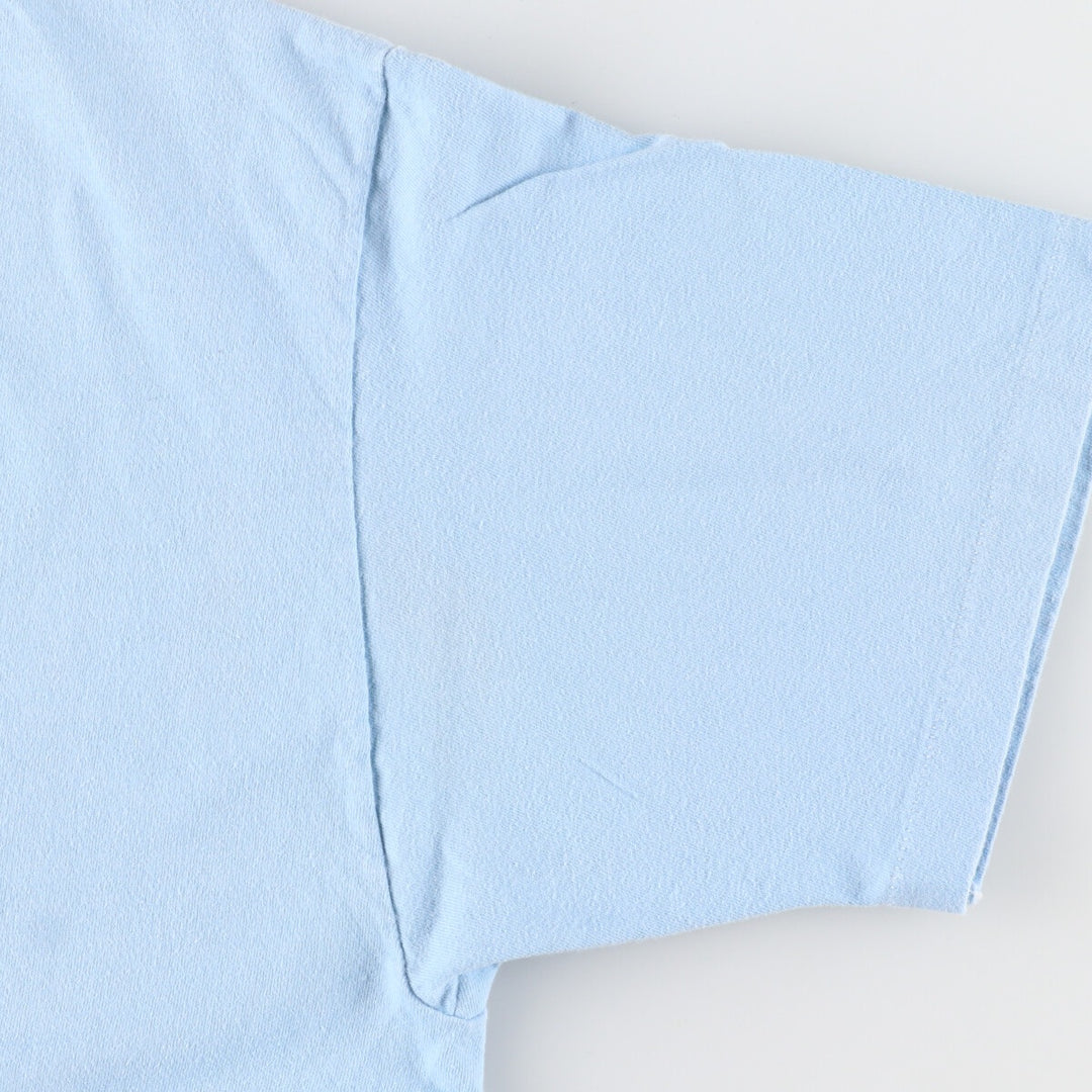 80'S Hanes BEEFY-T Blue Tag Back Print Printed T-Shirt Made in USA Men's XL Vintage /eaa438304
