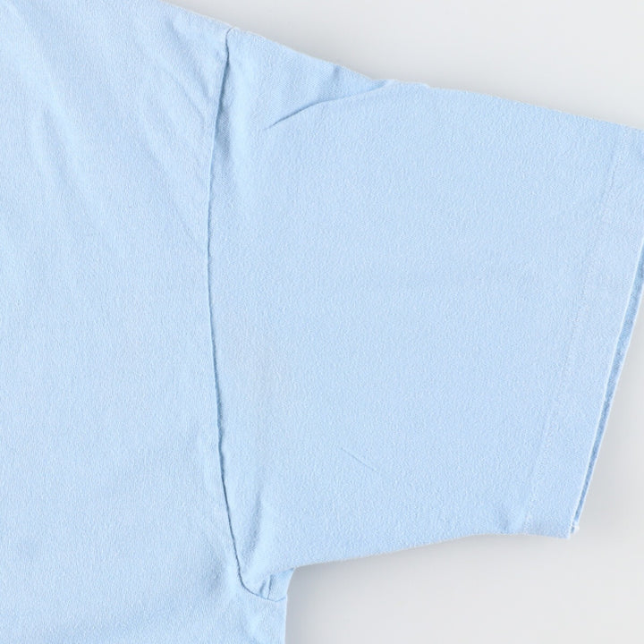 80'S Hanes BEEFY-T Blue Tag Back Print Printed T-Shirt Made in USA Men's XL Vintage /eaa438304