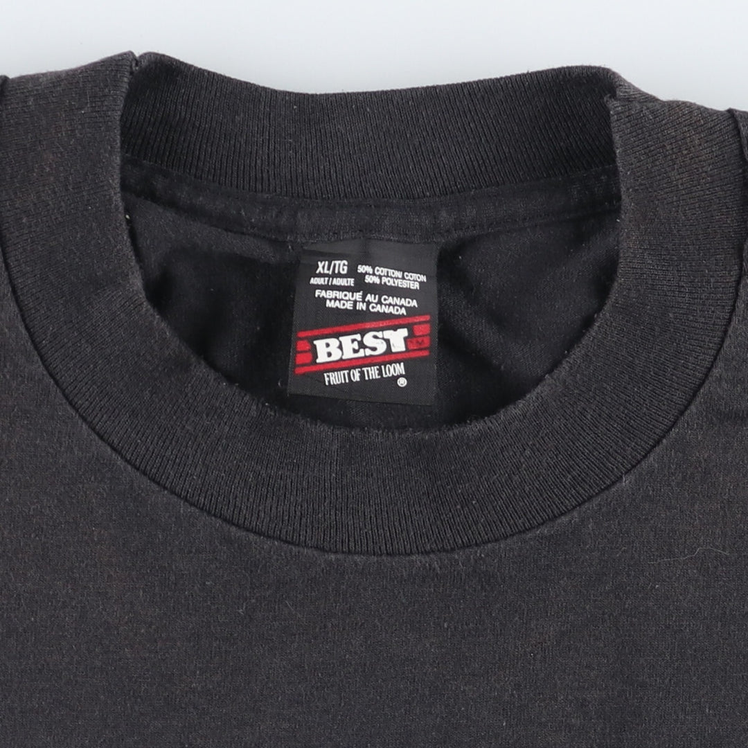 90'S Fruit of the Loom printed T-shirt, made in Canada, men's XL, short sleeve, vintage /eaa438324