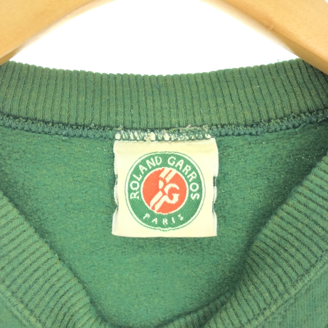 90s~00'S ROLAND GARROS printed sweatshirt, trainer, made in France, men's XL, vintage /eaa438354