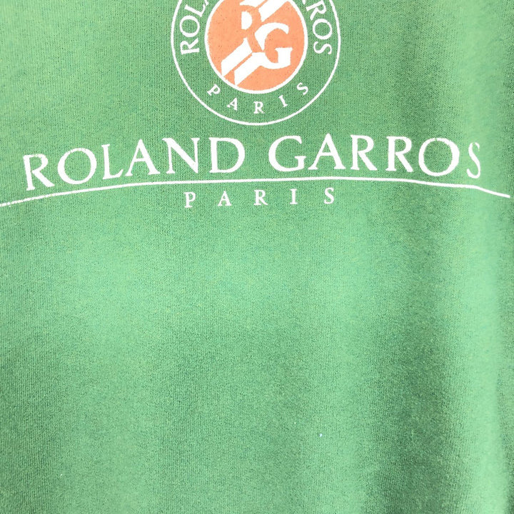 90s~00'S ROLAND GARROS printed sweatshirt, trainer, made in France, men's XL, vintage /eaa438354