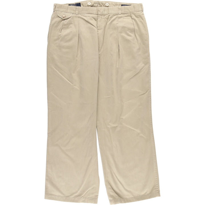 Ralph Lauren POLO by Ralph Lauren GUARANTEED TO WRINKLE two-pleat chino pants for men w37 / eaa438409