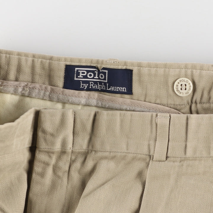 Ralph Lauren POLO by Ralph Lauren GUARANTEED TO WRINKLE two-pleat chino pants for men w37 / eaa438409