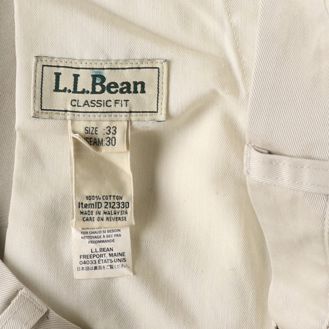 LLBean CLASSIC FIT Chino Pants for Men, Size 34 cotton Beige type Vintage Second Hand