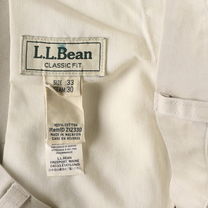 LLBean CLASSIC FIT Chino Pants for Men, Size 34 cotton Beige type Vintage Second Hand