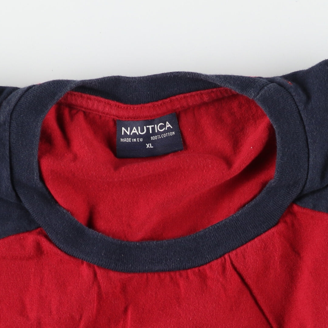 NAUTICA Back Print Raglan Long T-Shirt Long T Men's XL /eaa438440