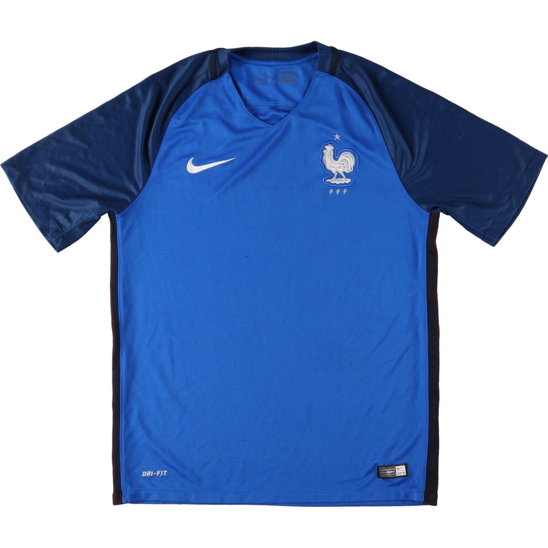 Nike DRI-FIT France National Team V-neck Mesh Soccer Jersey Game Shirt Men's M /eaa438471