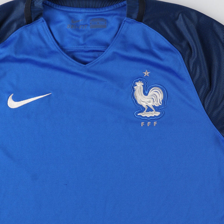 Nike DRI-FIT France National Team V-neck Mesh Soccer Jersey Game Shirt Men's M /eaa438471