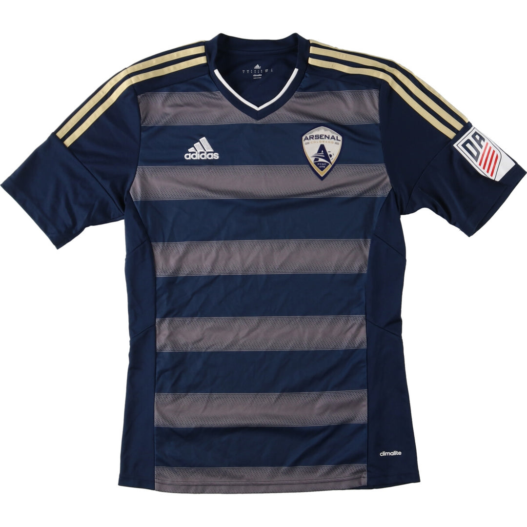 Adidas CLIMALITE ARSENAL Arsenal V-neck soccer uniform game shirt Men's S /eaa438472