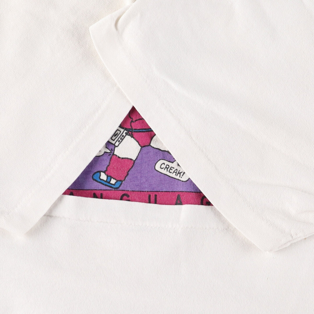 90'S Cathy Print T-shirt Made in USA Men's XL Vintage /eaa438520