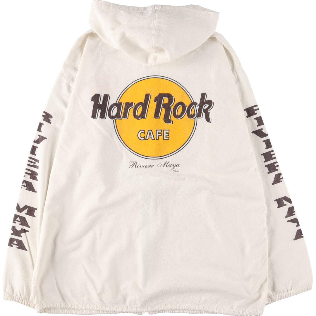 00'S DOLPHIN'S HARD ROCK CAFE MEXICO back print cotton hoodie for men M /eaa438559