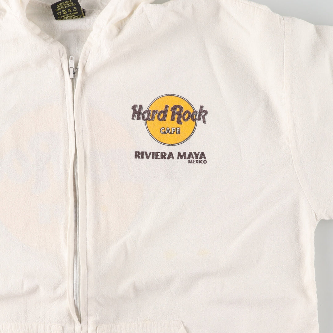 00'S DOLPHIN'S HARD ROCK CAFE MEXICO back print cotton hoodie for men M /eaa438559