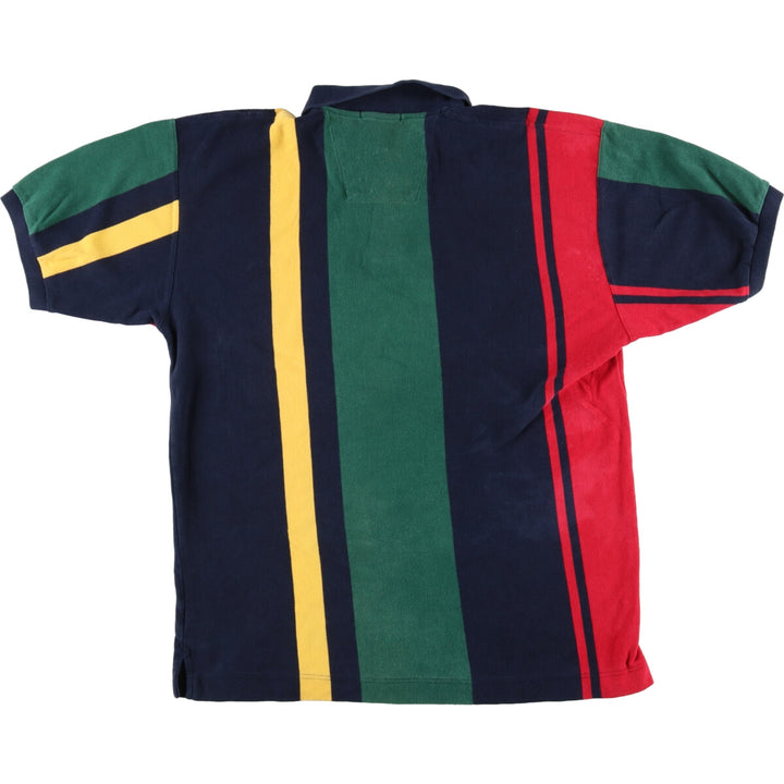 90'S NAUTICA Multi-stripe Short Sleeve Striped Polo Shirt Men's XL Vintage /eaa438655