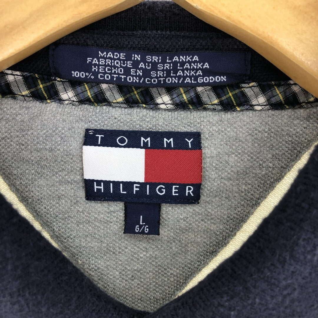 90'S Tommy Hilfiger short sleeve polo shirt men's L vintage /eaa438692