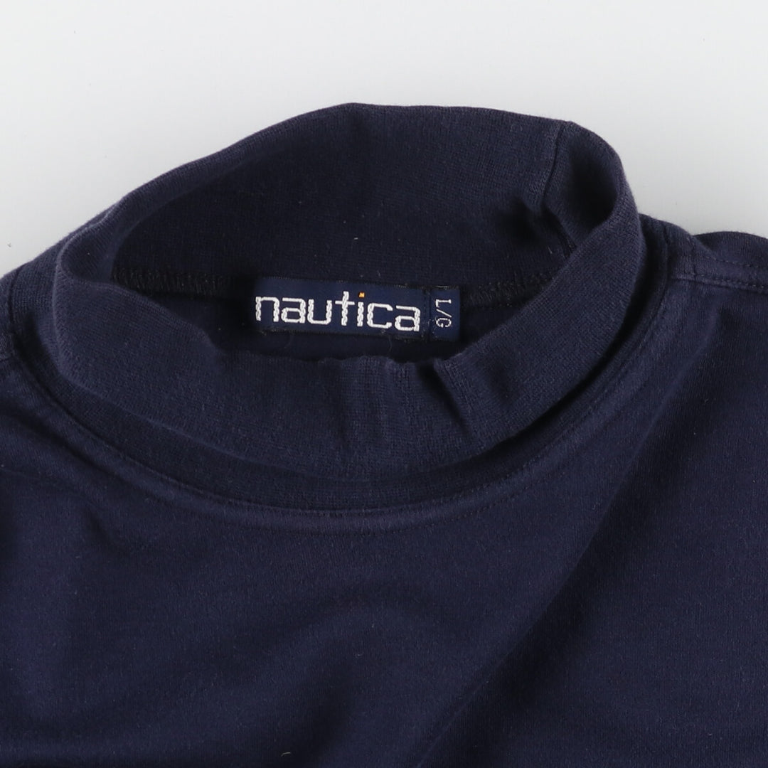 90'S NAUTICA High Neck Plain Pocket Long T-Shirt Long T Men's L Vintage /eaa438701