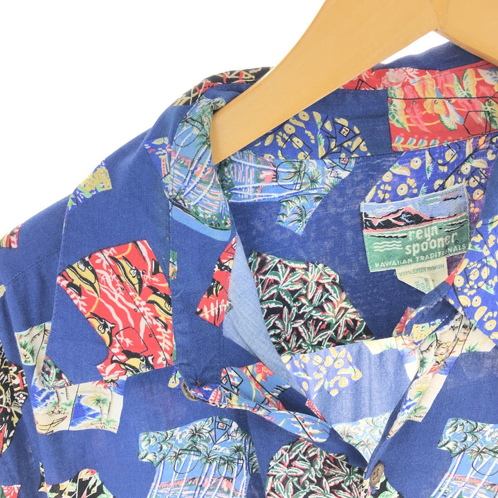 80s-90'S Reyn Spooner Diamond Head Tag All-Over Hawaiian Aloha Shirt Men's XL Vintage /eaa438744