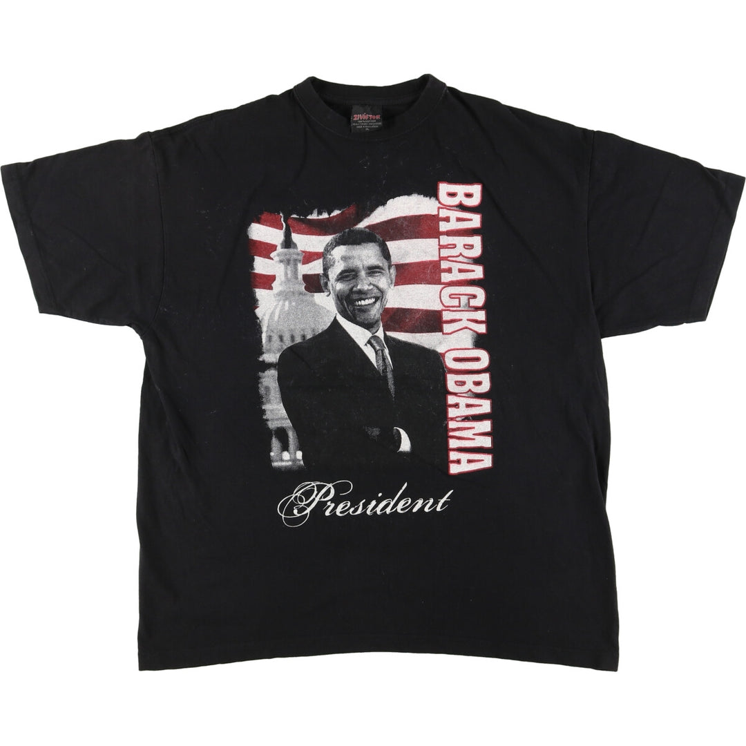 21 VICTOR BARACK OBAMA Barack Obama Print T-shirt Men's XL /eaa438802