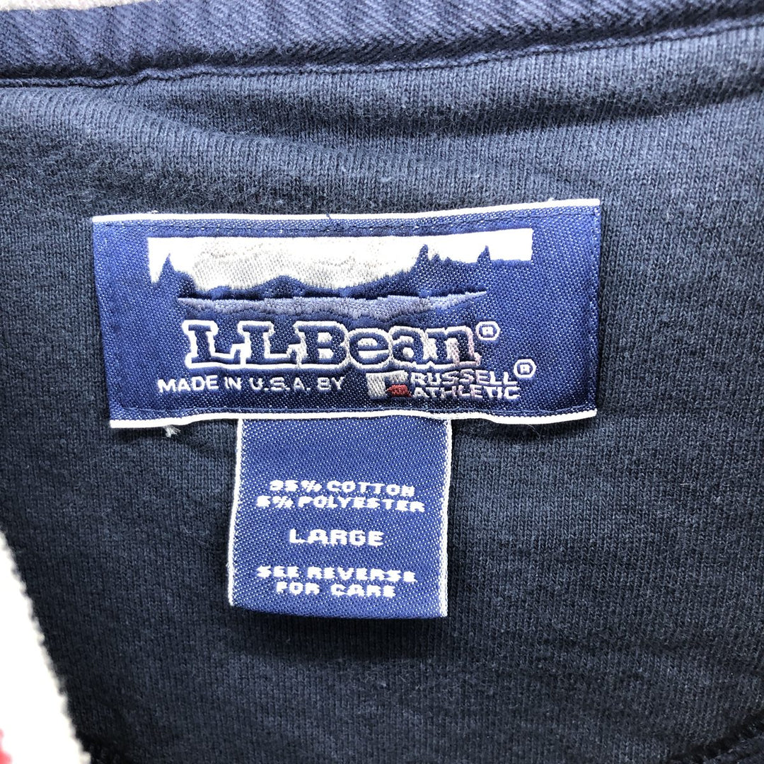 90'S L.L.Bean BY RUSSELL ATHLETIC V-neck plain blank sweatshirt, sweatshirt, men's L, vintage /eaa438845