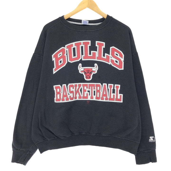 90'S Starter NBA CHICAGO BULLS Chicago Bulls Printed Sweatshirt Trainer Made in USA Men's XL Vintage /eaa438877