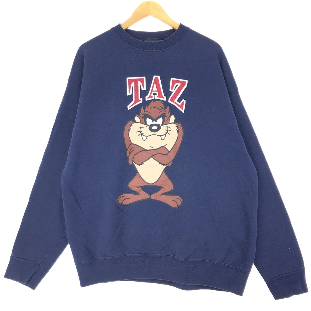 90'S WARNER BROS. Tasmanian Devil character sweatshirt, made in USA, men's XXL, vintage /eaa438885