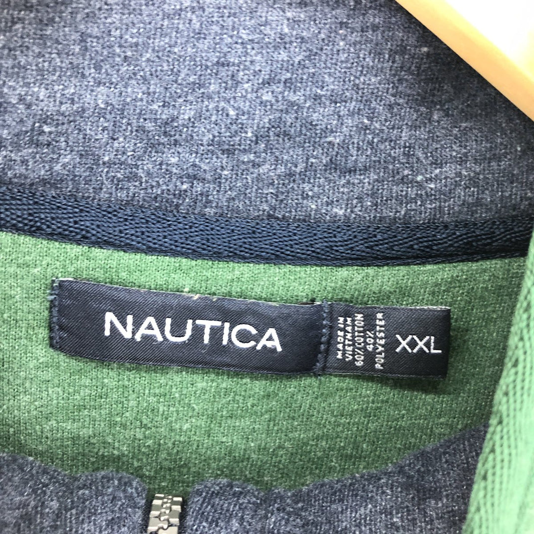NAUTICA Half-Zip Sweatshirt, Trainer, Men's XXL / eaa438891