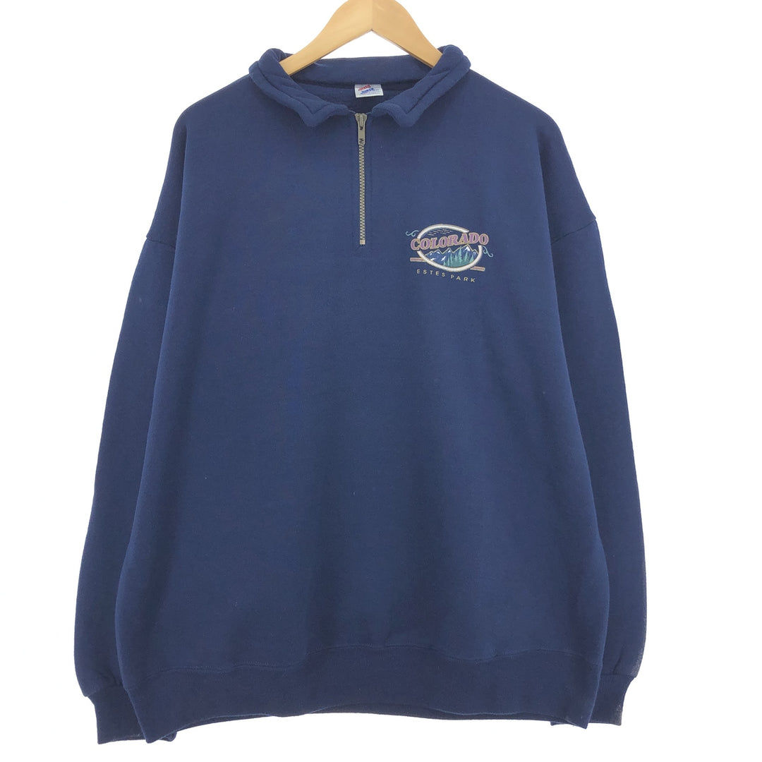 90'S Jerzees Half Zip Sweatshirt Trainer Made in USA Men's XXL Vintage /eaa438892