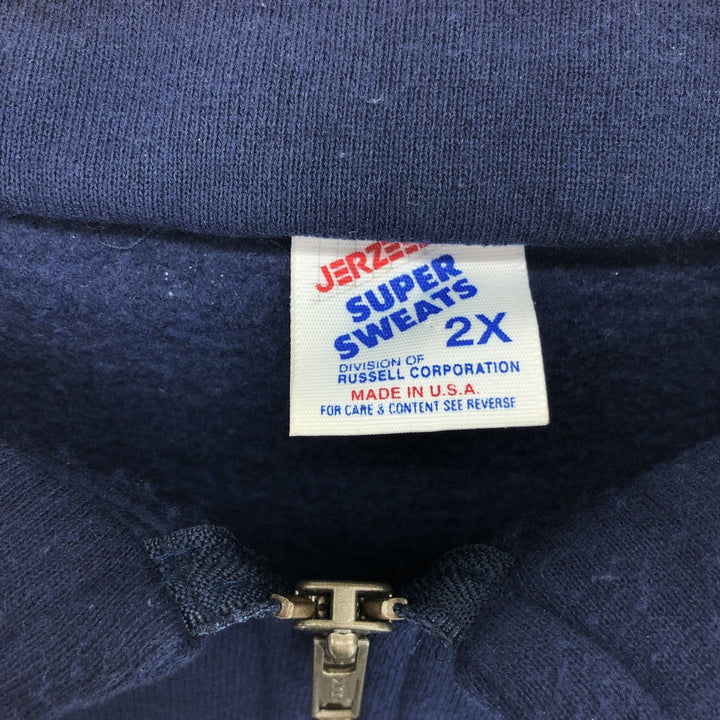 90'S Jerzees Half Zip Sweatshirt Trainer Made in USA Men's XXL Vintage /eaa438892