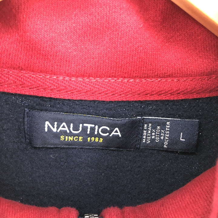 NAUTICA Half-Zip Sweatshirt, Trainer, Men's, L /eaa438893